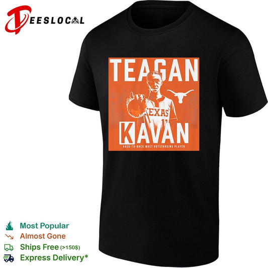 Teagan Kavan Texas Longhorns back to back most outstanding player portrait shirt