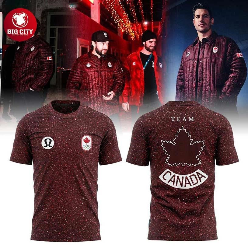 Team Canada 2026 x Olympic Milano Cortina Golden Two Sided Shirt
