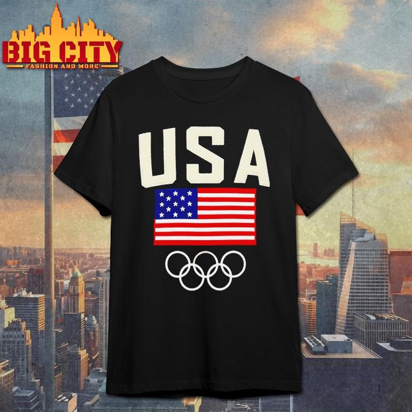 Team Usa Olympic Gold 2026 Usa Flag Shirt