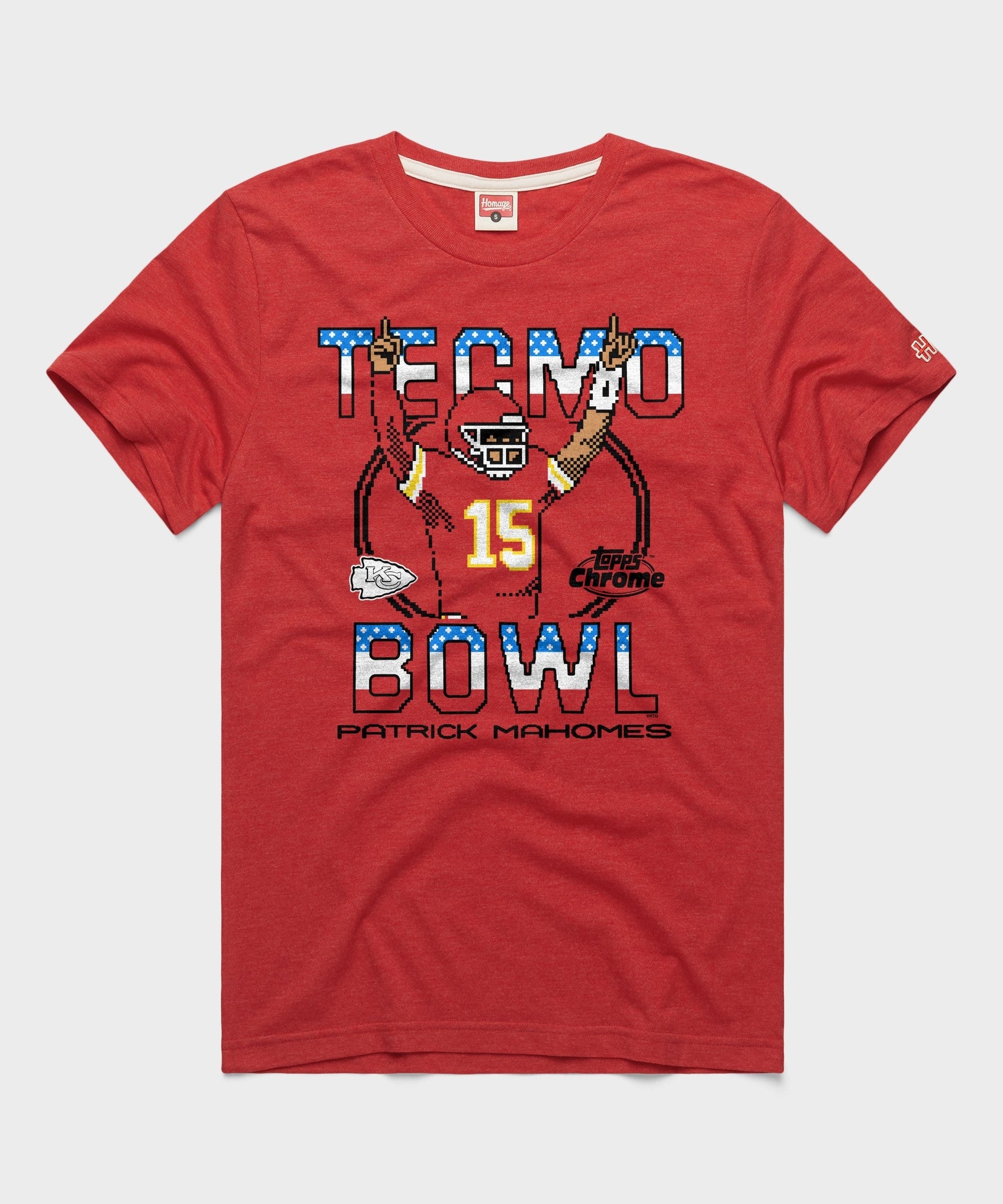 Tecmo Bowl x Topps Chrome Chiefs Patrick Mahomes