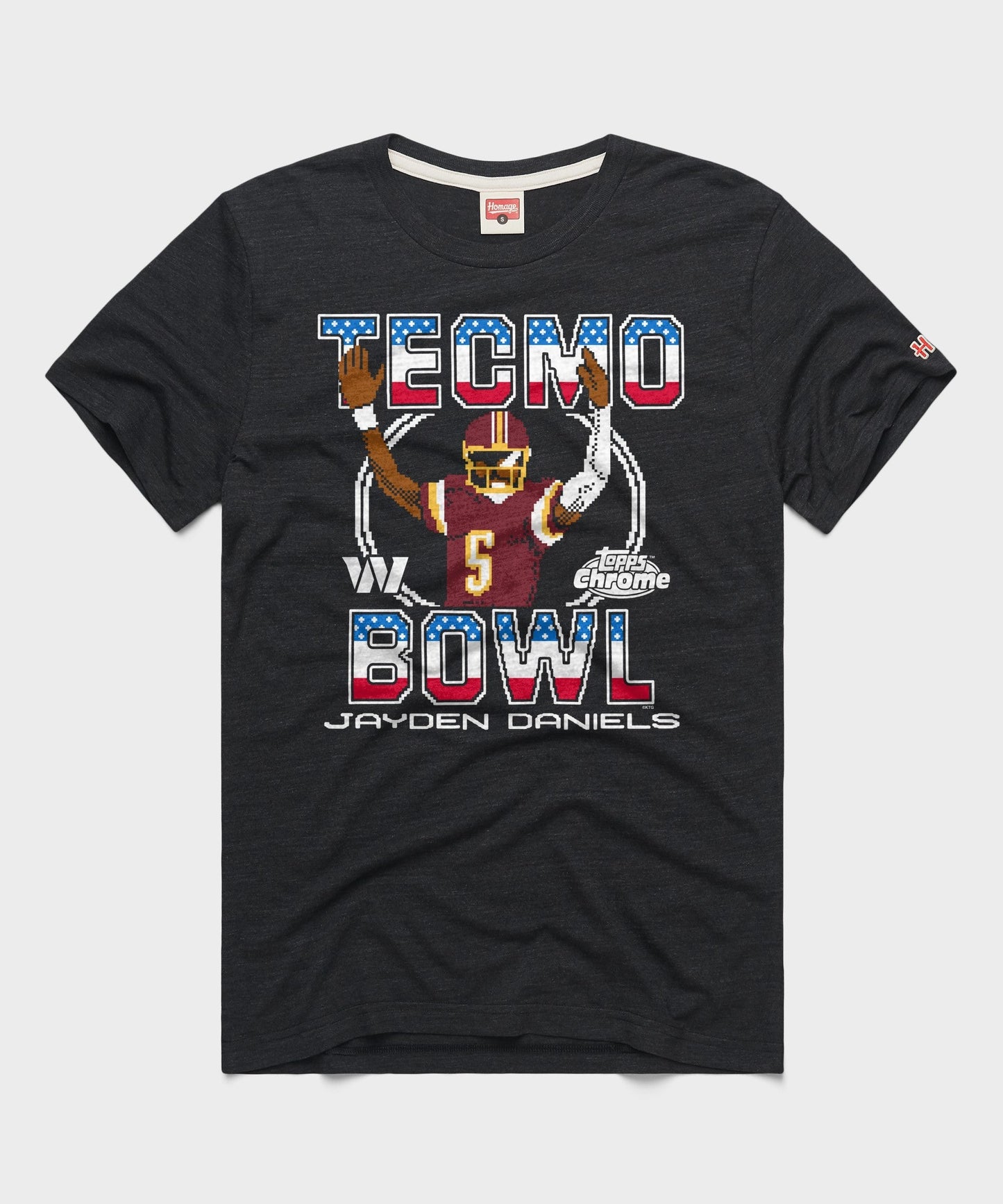 Tecmo Bowl x Topps Chrome Commanders Jayden Daniels