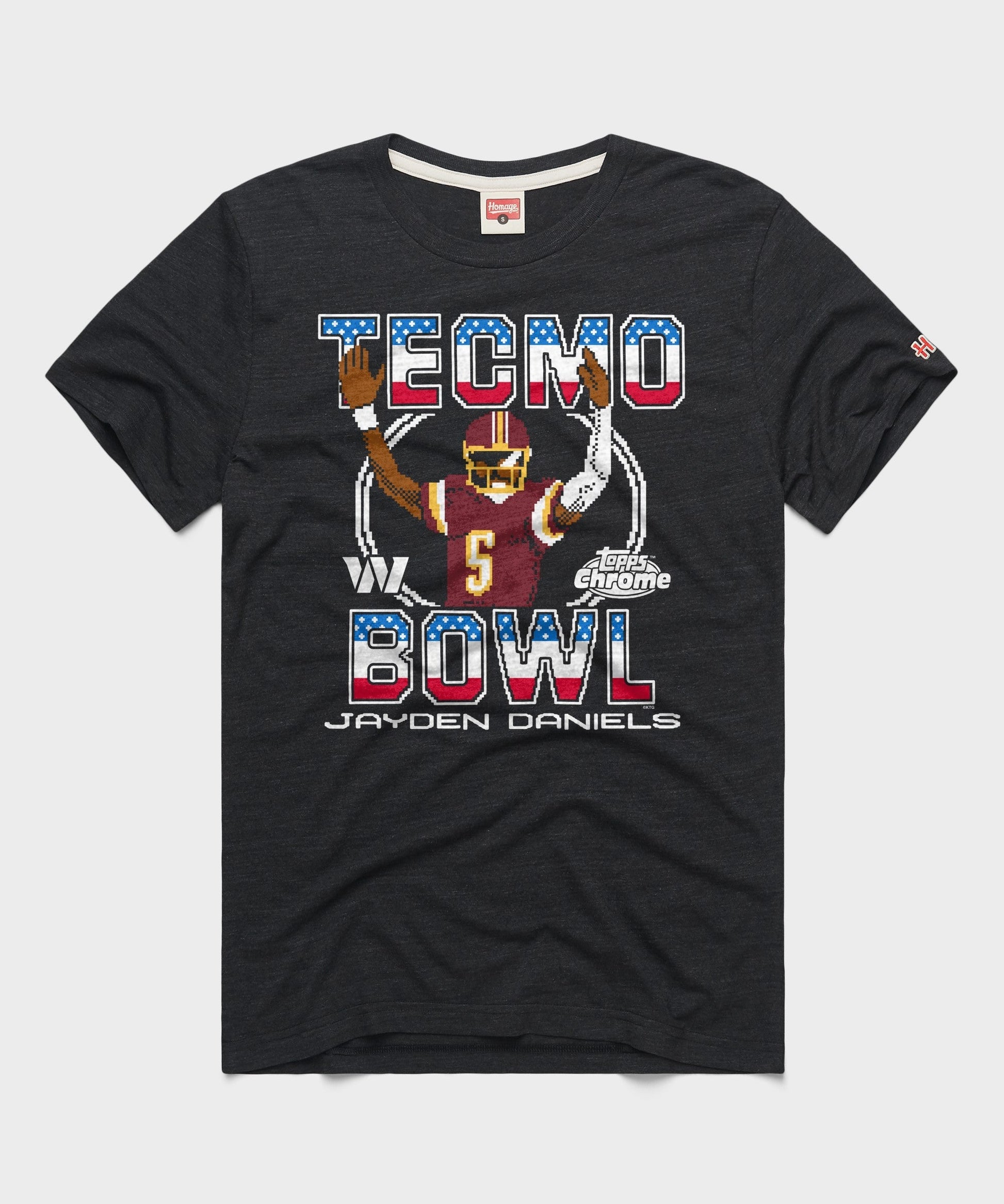 Tecmo Bowl x Topps Chrome Commanders Jayden Daniels