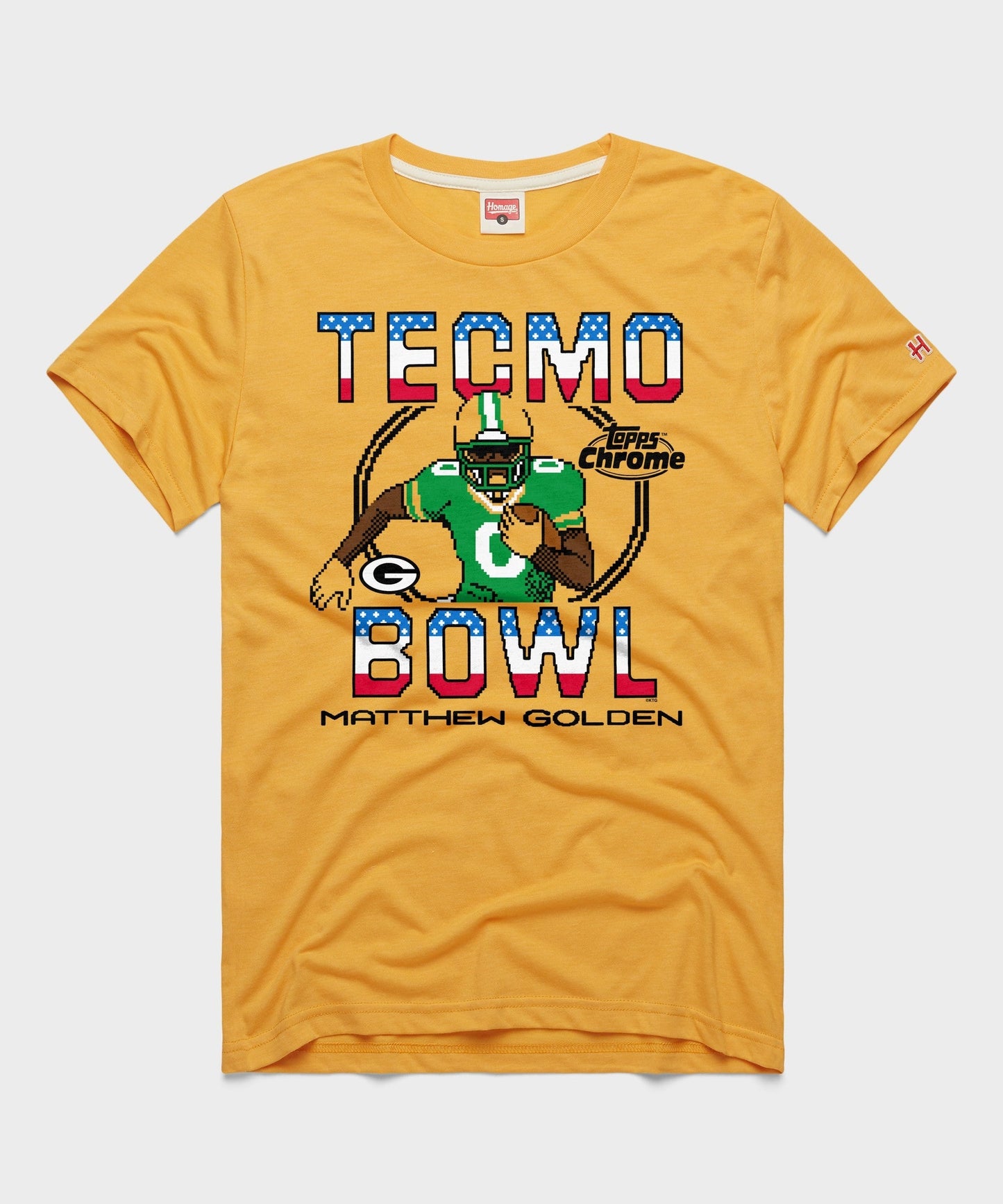 Tecmo Bowl x Topps Chrome Packers Matthew Golden