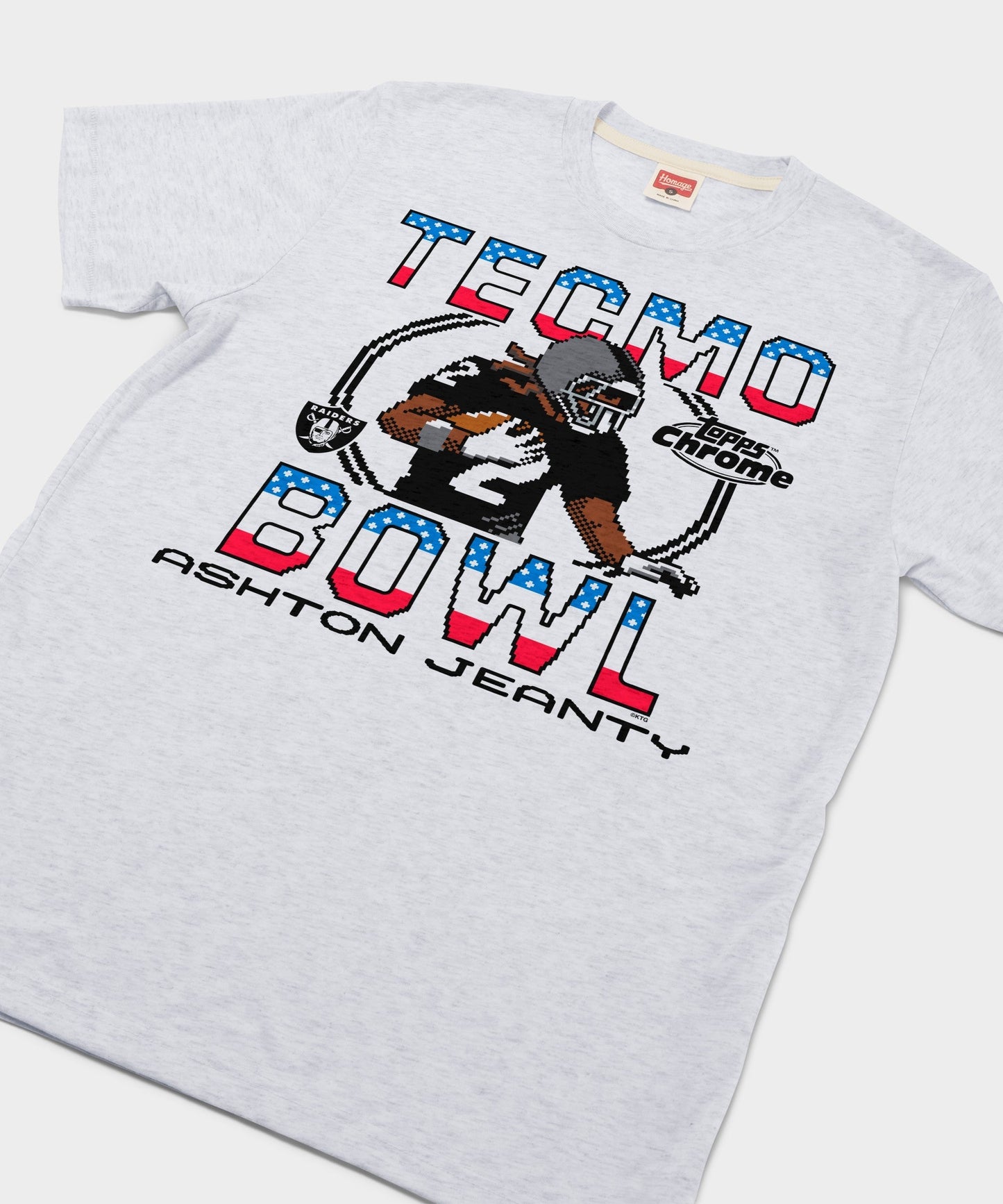 Tecmo Bowl x Topps Chrome Raiders Ashton Jeanty
