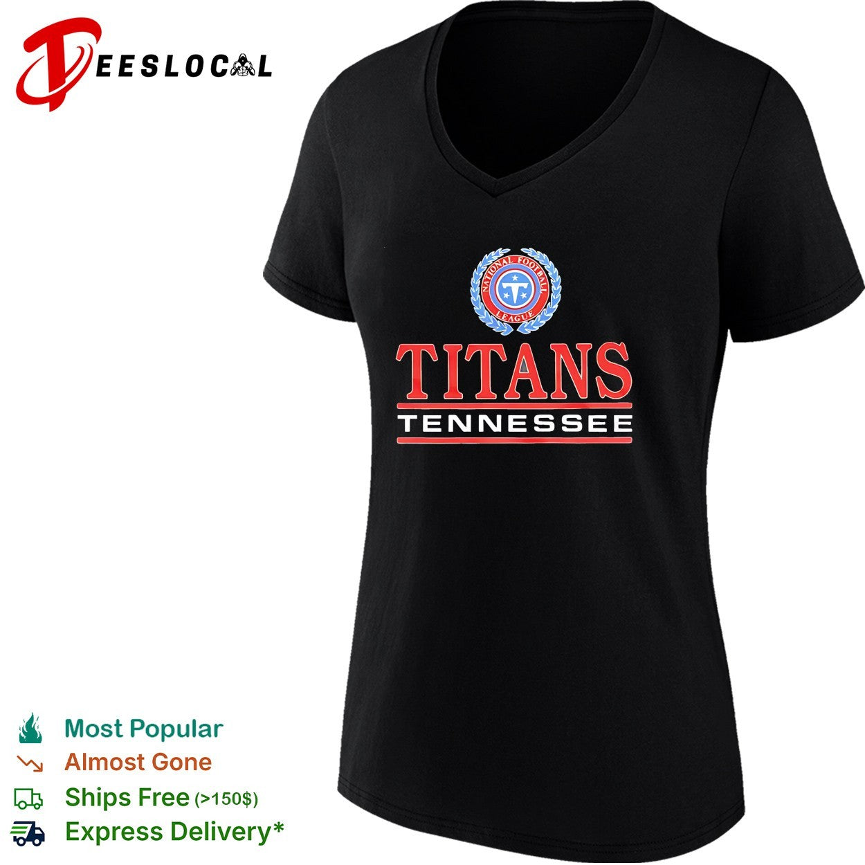 Tennessee Titans National Football League wreath logo shirt