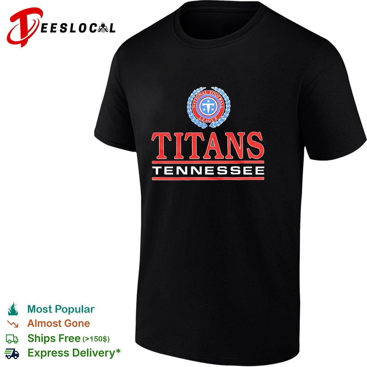 Tennessee Titans National Football League wreath logo shirt