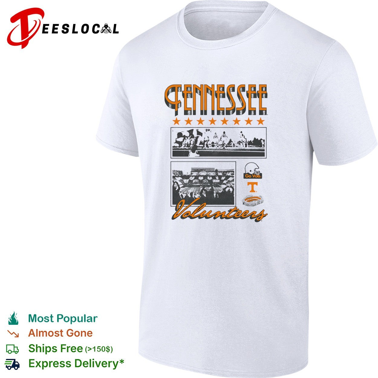 Tennessee Volunteers Football Go Vols Stadium Helmet shirt