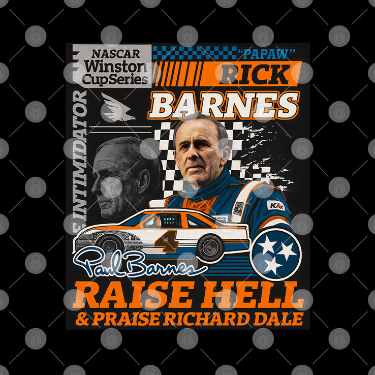 Tennessee Volunteers Rick Barnes NASCAR Racing T Shirt