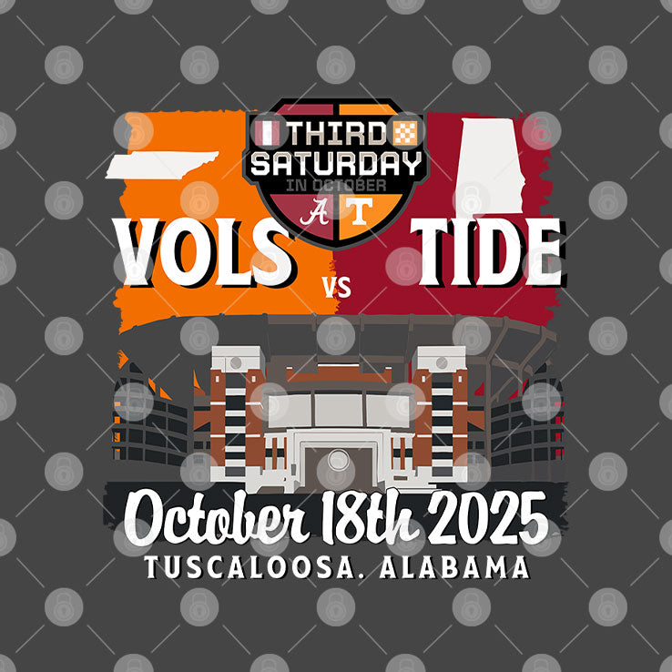 Tennessee Vs Alabama Third Saturday October 18th 2025 Shirt