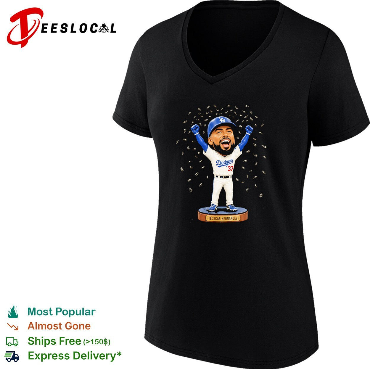 Teoscar Hernandez Los Angeles Dodgers MLB Sunflower Seed Celebration shirt