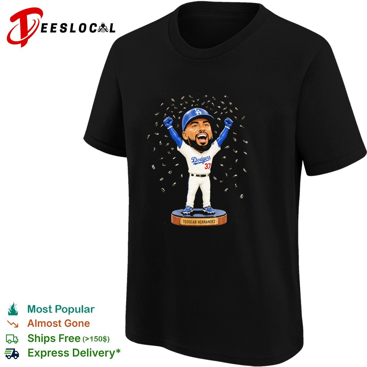 Teoscar Hernandez Los Angeles Dodgers MLB Sunflower Seed Celebration shirt