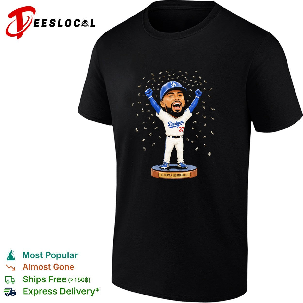 Teoscar Hernandez Los Angeles Dodgers MLB Sunflower Seed Celebration shirt