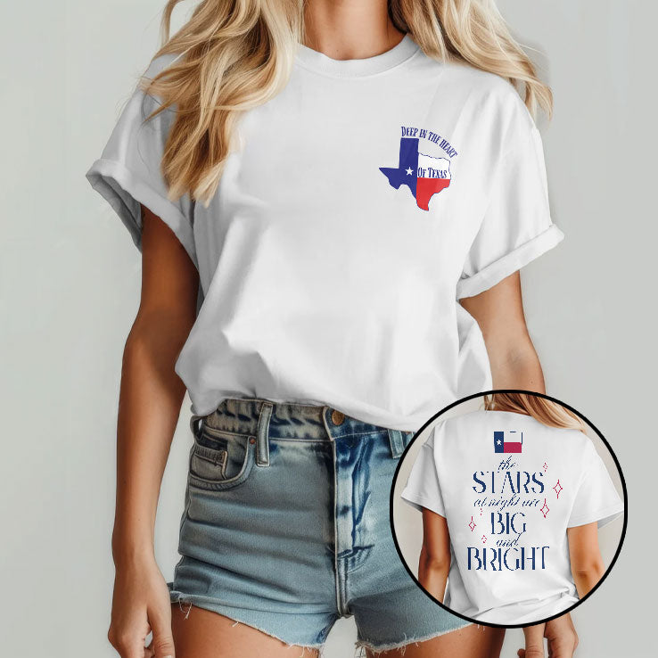 Texas Flood Relief The Stars At Night Are Big And Bright T Shirt