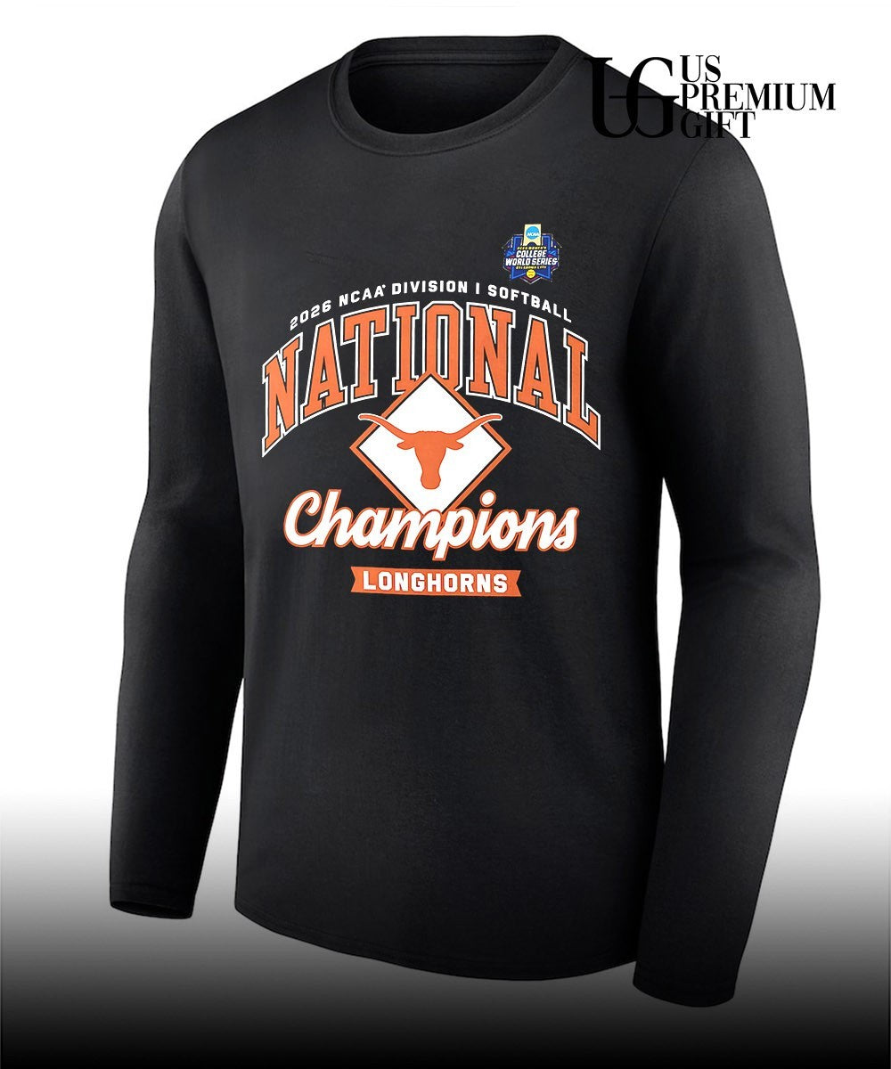 Texas Longhorns 2026 NCAA DI Softball Women’s College World Series National Champions shirt