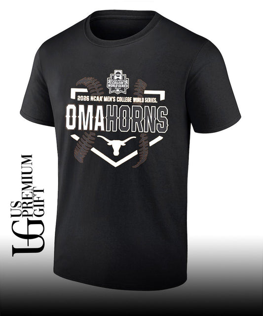 Texas Longhorns 2026 NCAA Men’s College World Series Bound OmaHorns T-shirt
