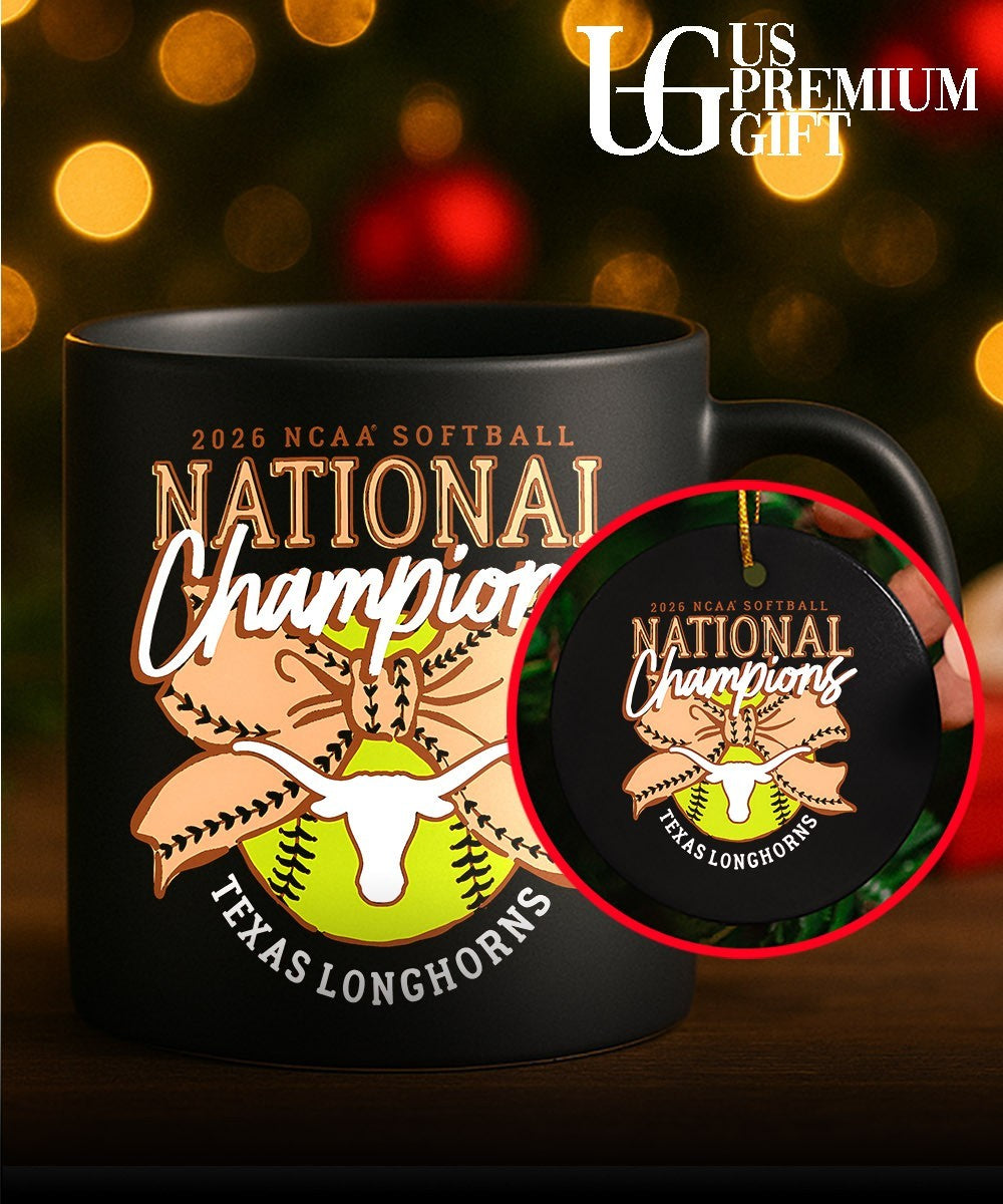 Texas Longhorns 2026 NCAA Softball National Champions Bow logo shirt