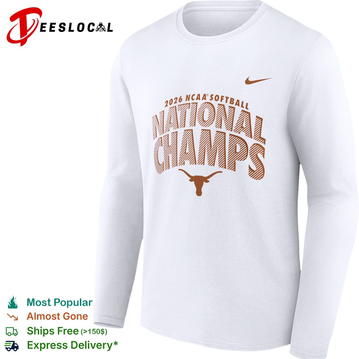 Texas Longhorns 2026 NCAA Softball National Champs shirt