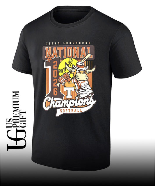Texas Longhorns 2026 NCAA Women’s Softball College World Series National Champions mascot swing shirt