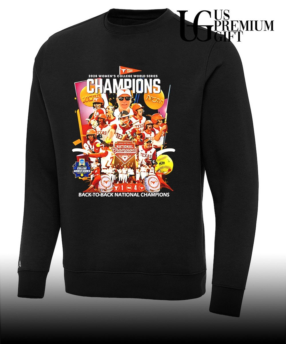Texas Longhorns 2026 Women’s College Series Back To Back National Champions shirt