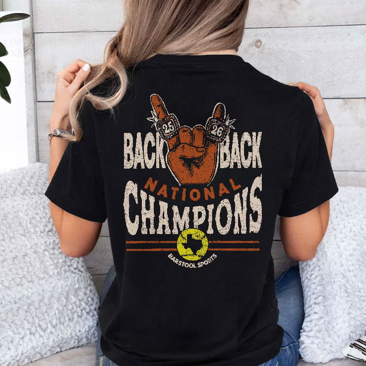 Texas Longhorns Back To Back Softball National Champions T Shirt