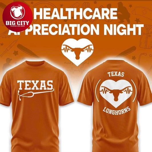 Texas Longhorns Healthcare Appreciation Night 2026 MLB Two Sided Shirt