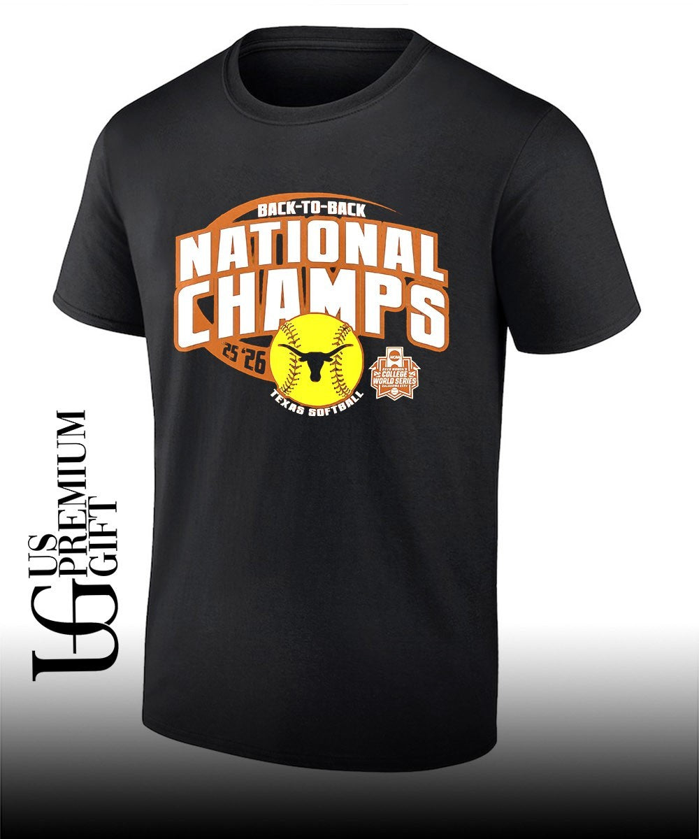 Texas Longhorns Softball Women’s NCAA Back To Back National Champs 2025-2026 shirt