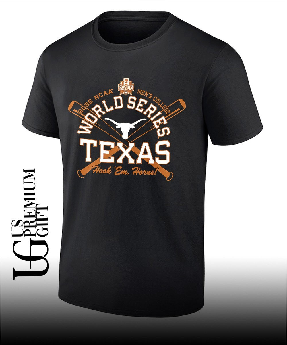 Texas Longhorns baseball 2026 NCAA Men’s College World Series Hook Em Horns shirt