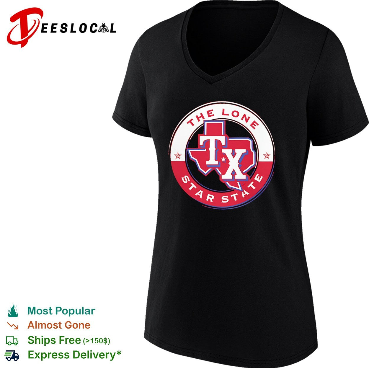 Texas Rangers The Lone Star State TX Logo MLB Baseball Team shirt