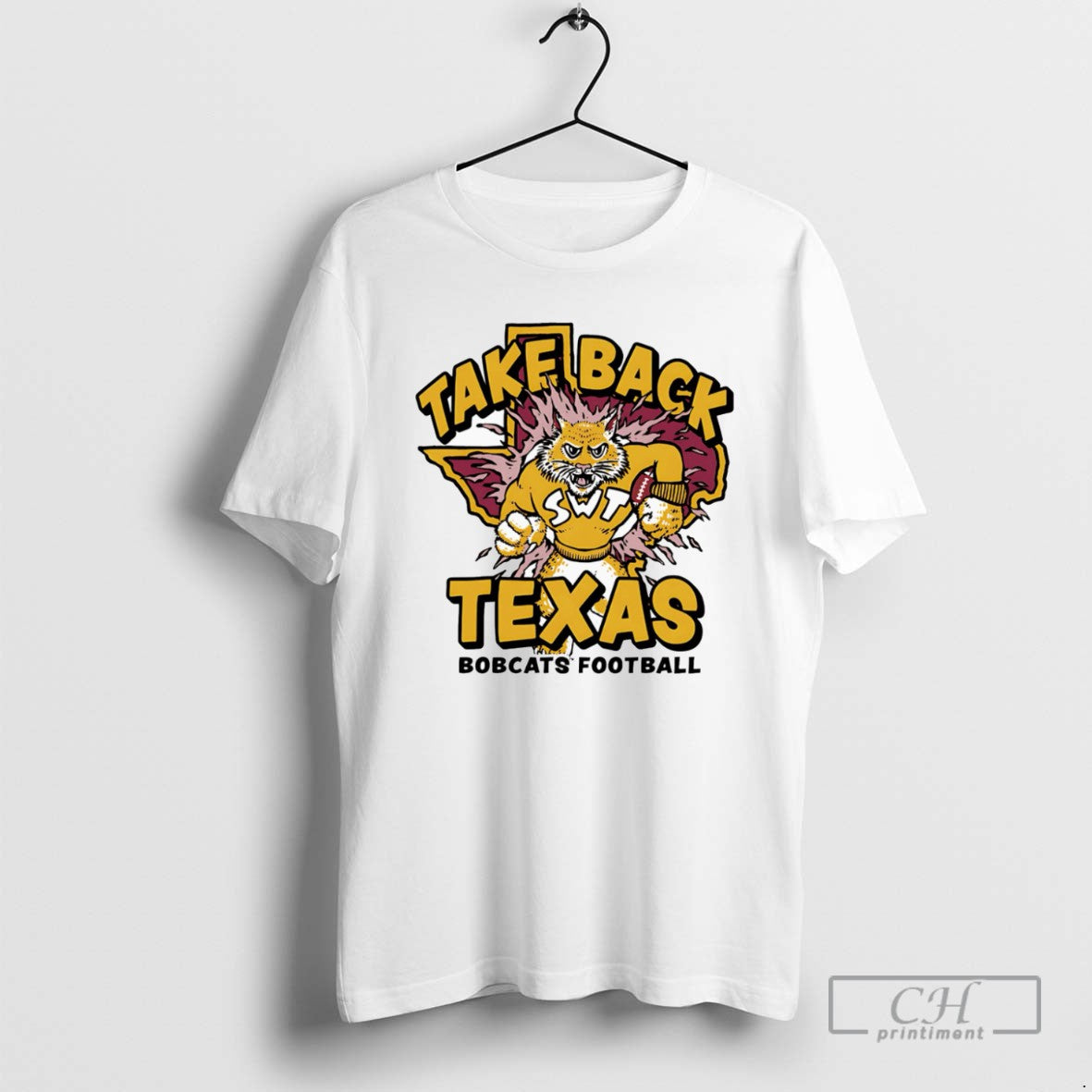Texas State Bobcats Football Take Back Texas T Shirts - clothing by TeeHivey.com