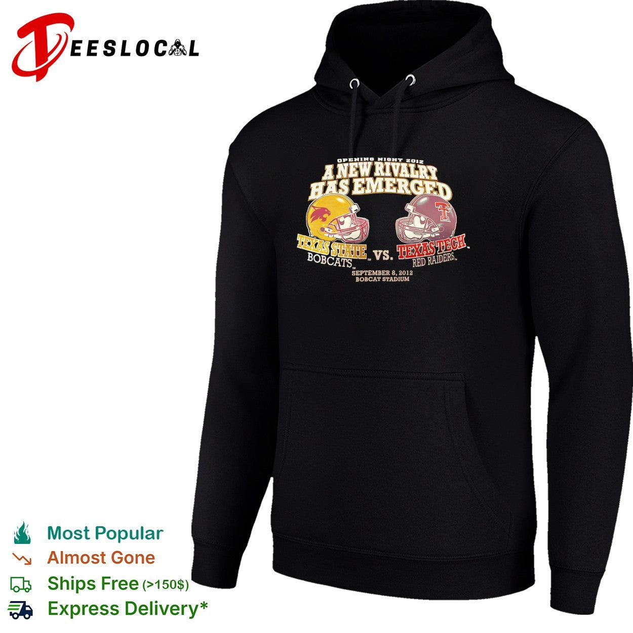 Texas State Bobcats vs Texas Tech Red Raiders a new rivalry has emerged 2012 shirt