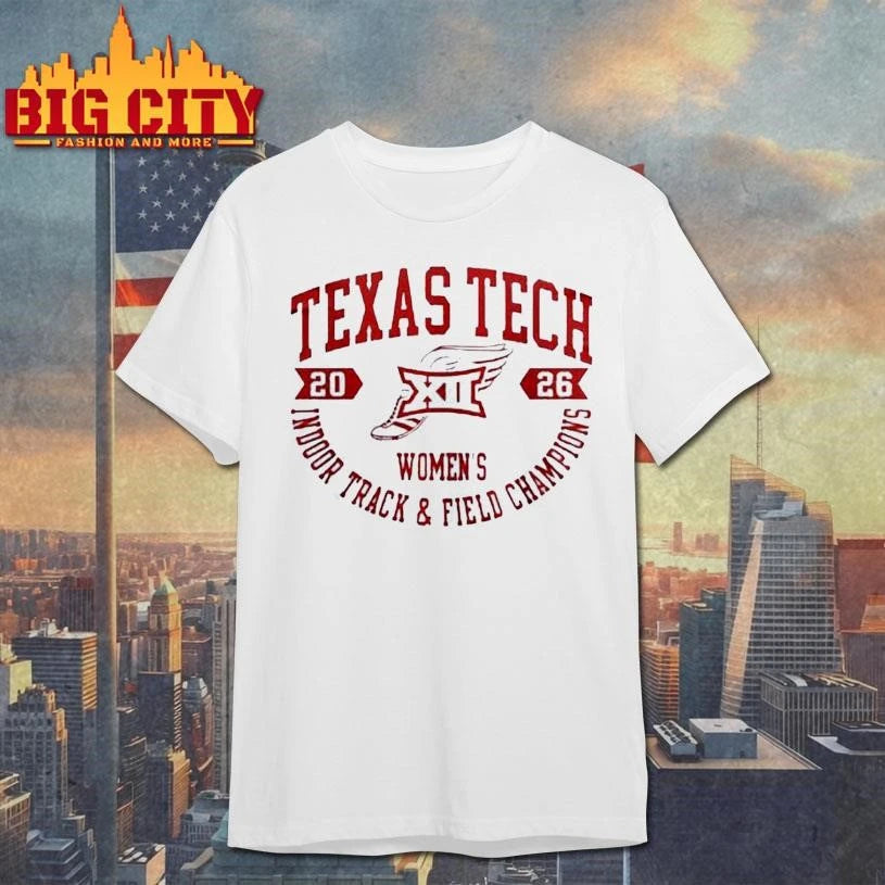 Texas Tech Red Raiders Big12 Indoor Track &amp; Field Champions 2026 Shirt