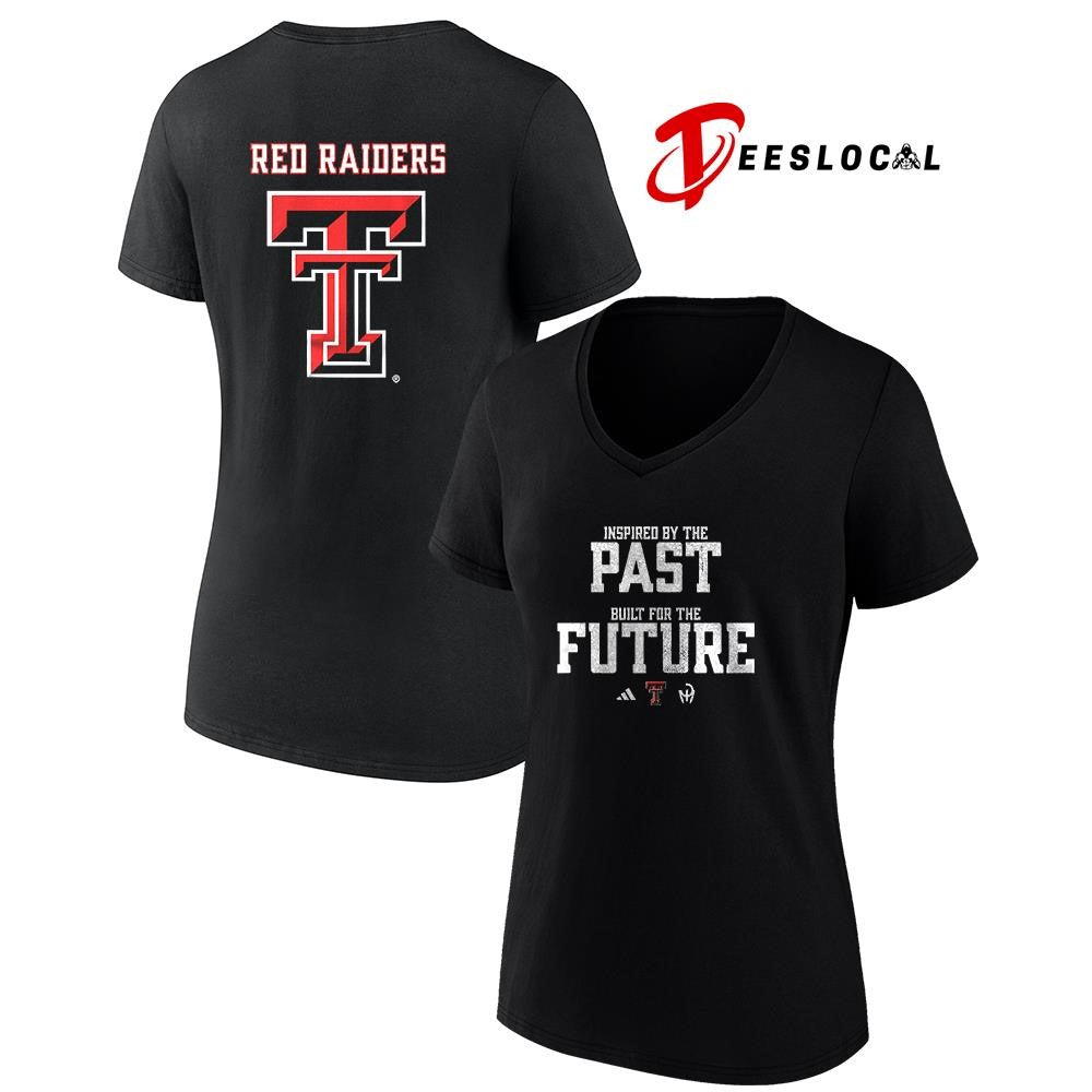 Texas Tech Red Raiders inspired by the past built for the future logo shirt