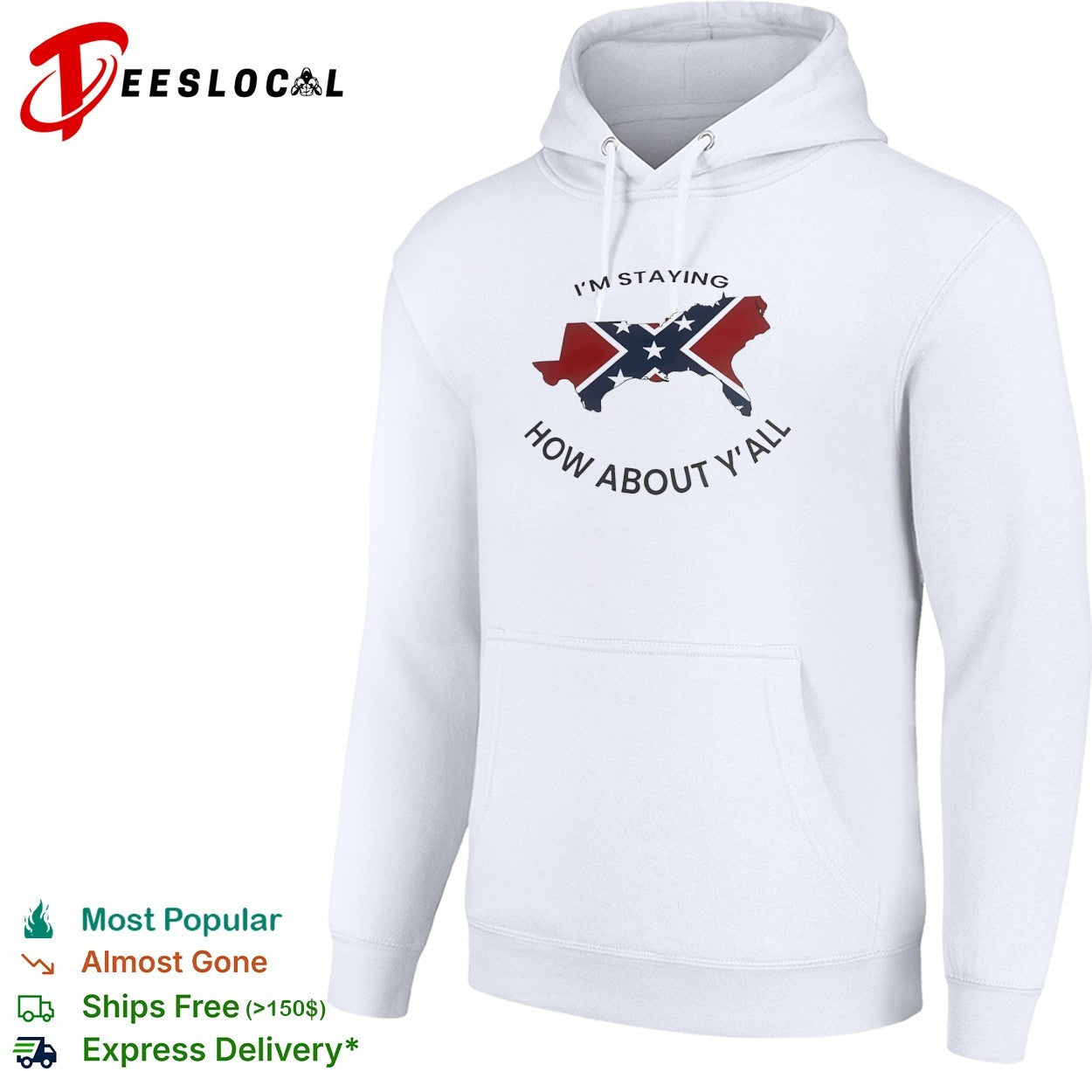 Texas confederate flag I’m staying how about y’all shirt