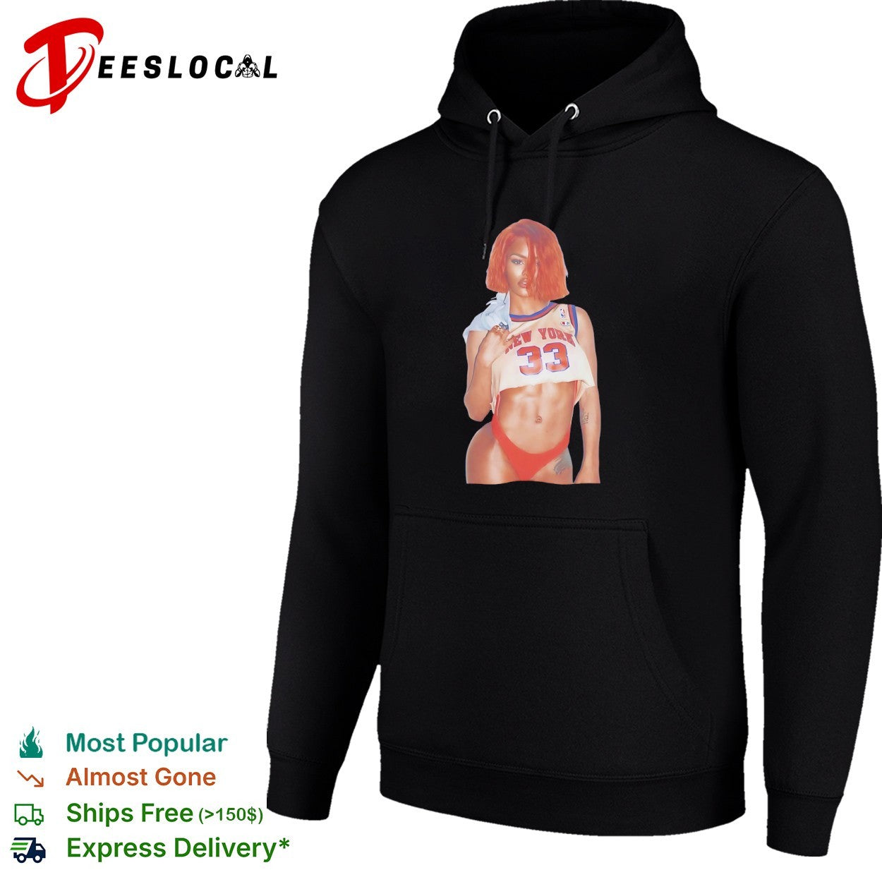 Teyana Taylor New York Knicks 33 crop top shirt