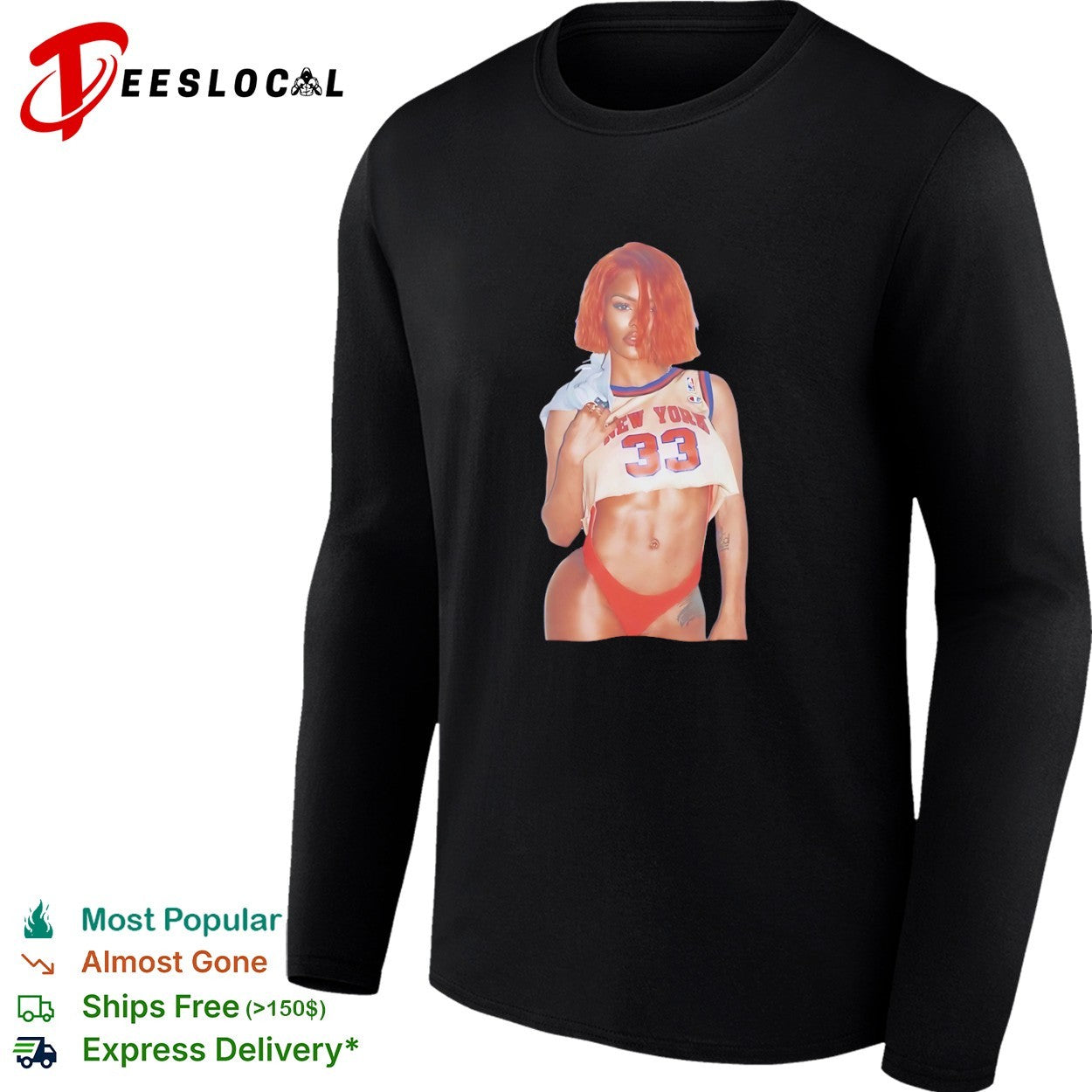 Teyana Taylor New York Knicks 33 crop top shirt