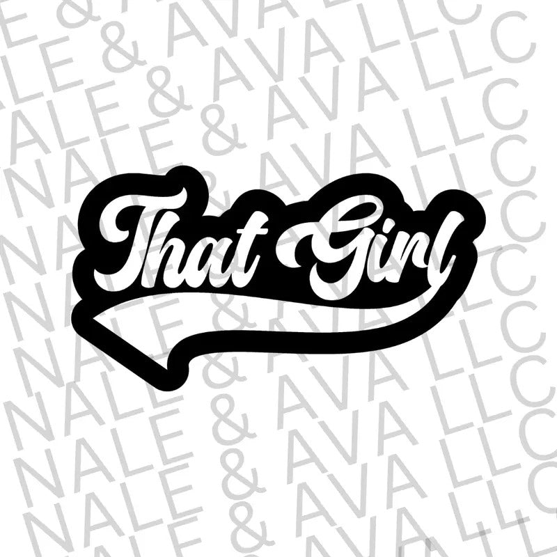 That Girl Screen Print Transfer
