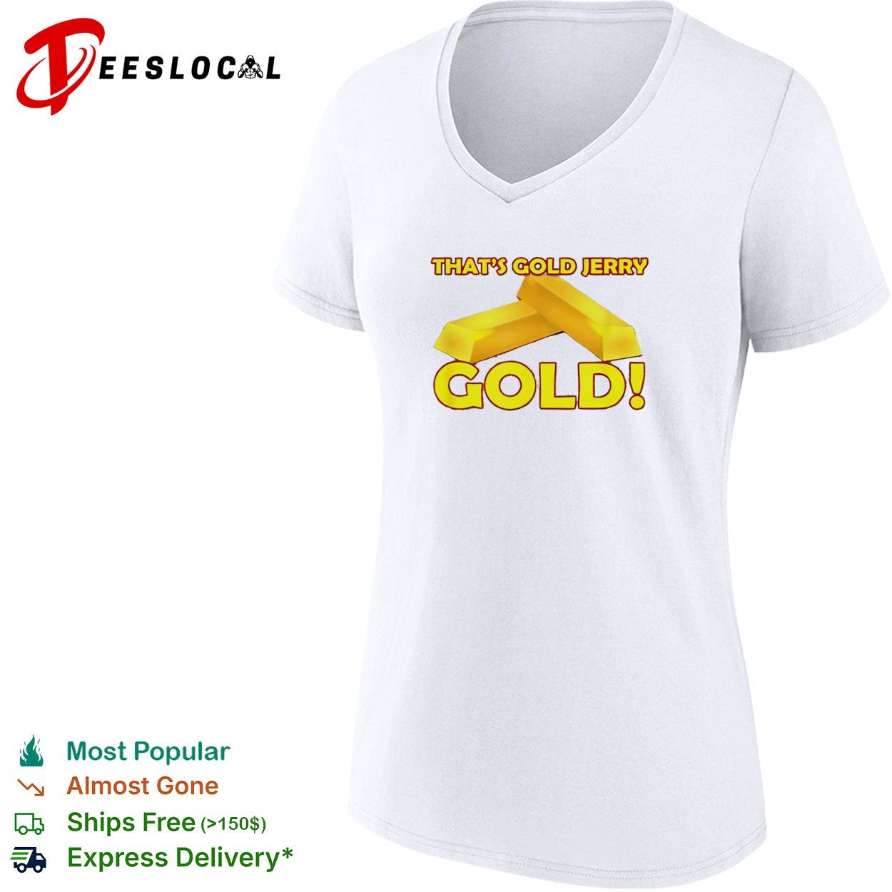 That is gold Jerry gold Seinfeld shirt