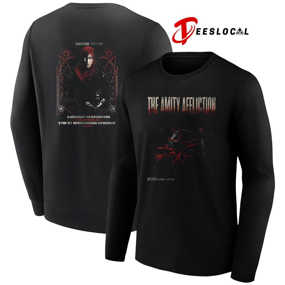 The Amity affliction Europe and UK tour graphic shirt