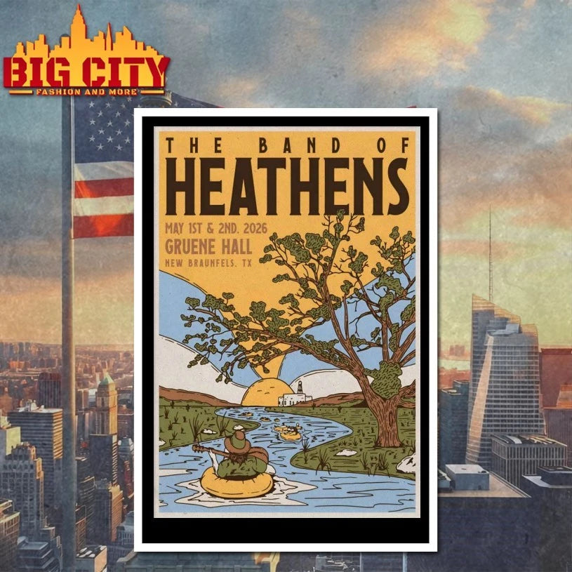 The Band Of Heathens New Braunfels TX 5.1-5.2.2026 Poster T-shirt