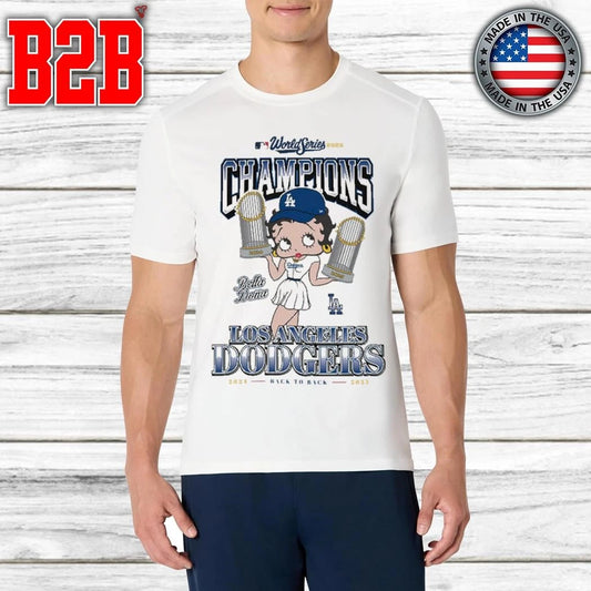 The Bella Doña x Betty Boop x Los Angeles Dodgers 2025 World Series Champions Shirt