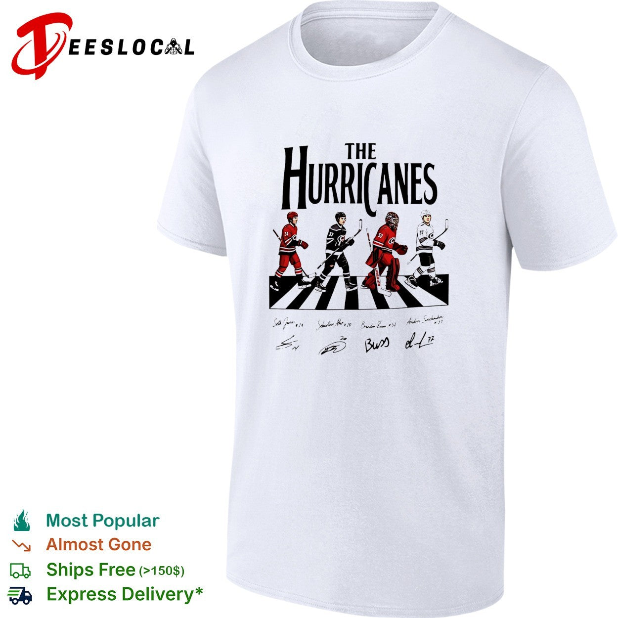 The Carolina Hurricanes road on crosswalk signature shirt