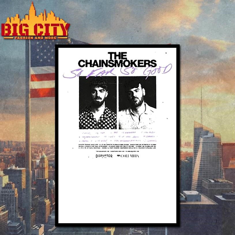 The Chainsmokers So Far So Good Tracklist Shirt