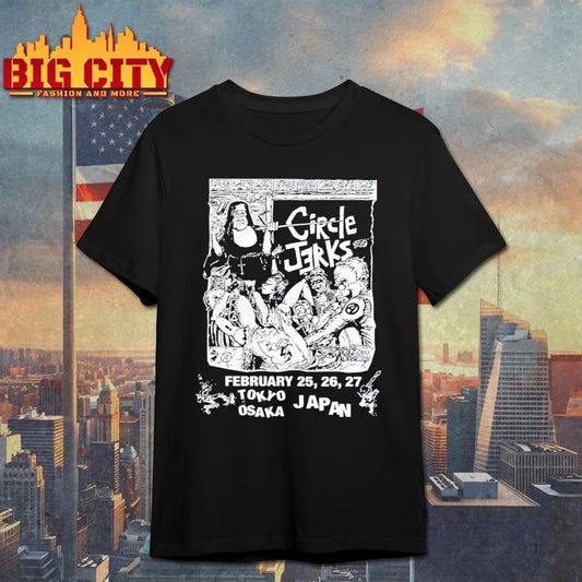 The Circle Jerks Tour Tokyo Osaka Japan Feb 2026 T-shirt