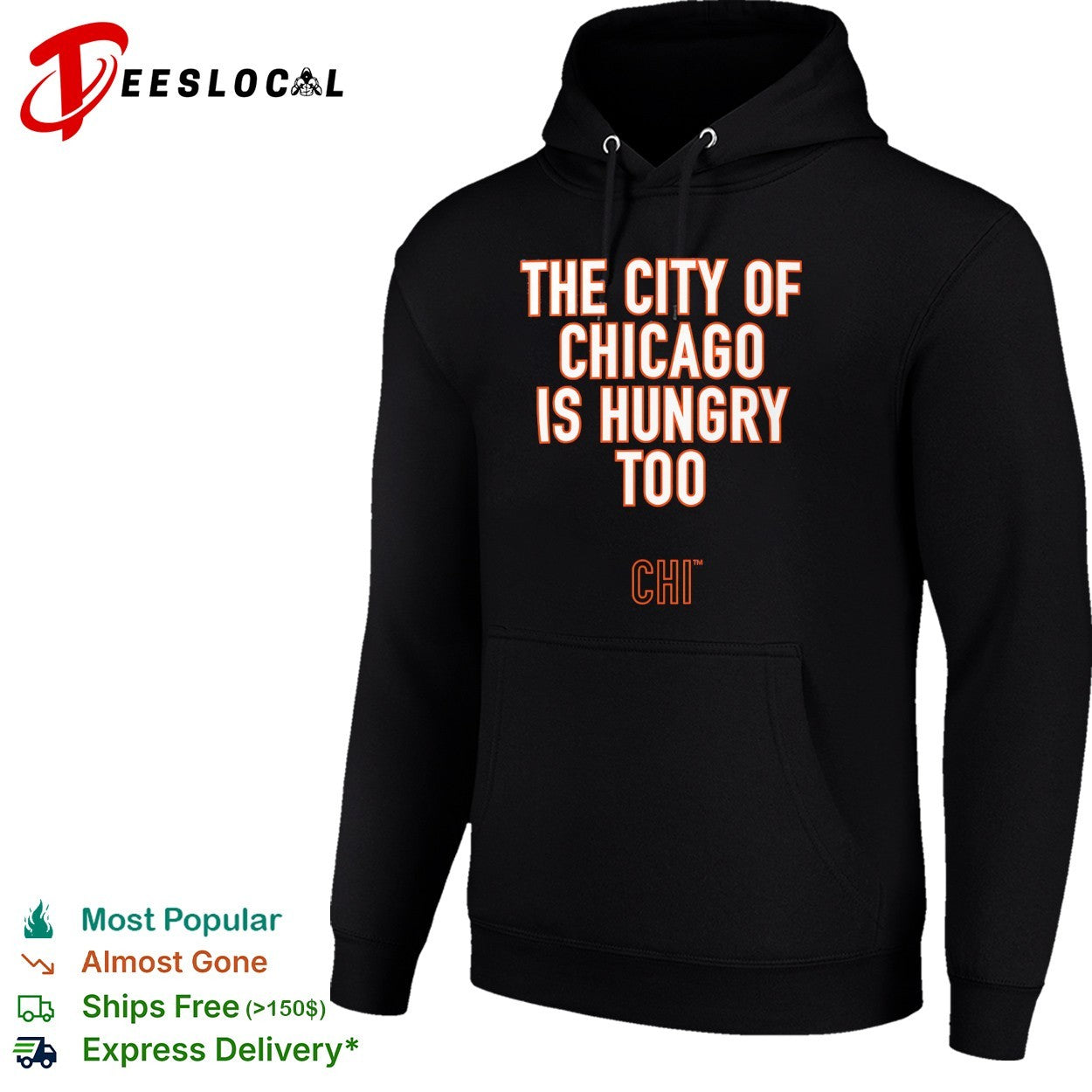 The City of Chicago is hungry too CHI Chicago Bears NFL shirt
