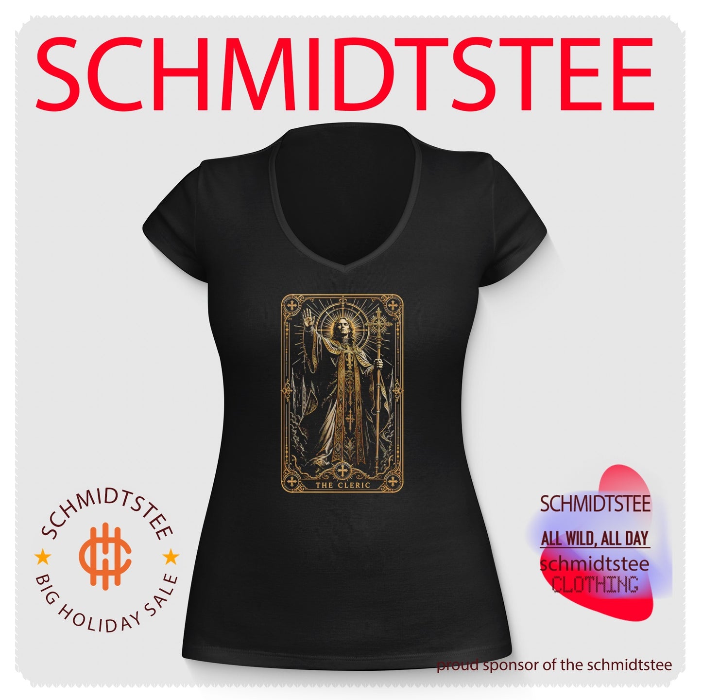 The Cleric Fantasy Tarot Card Dungeons and Dragons shirt