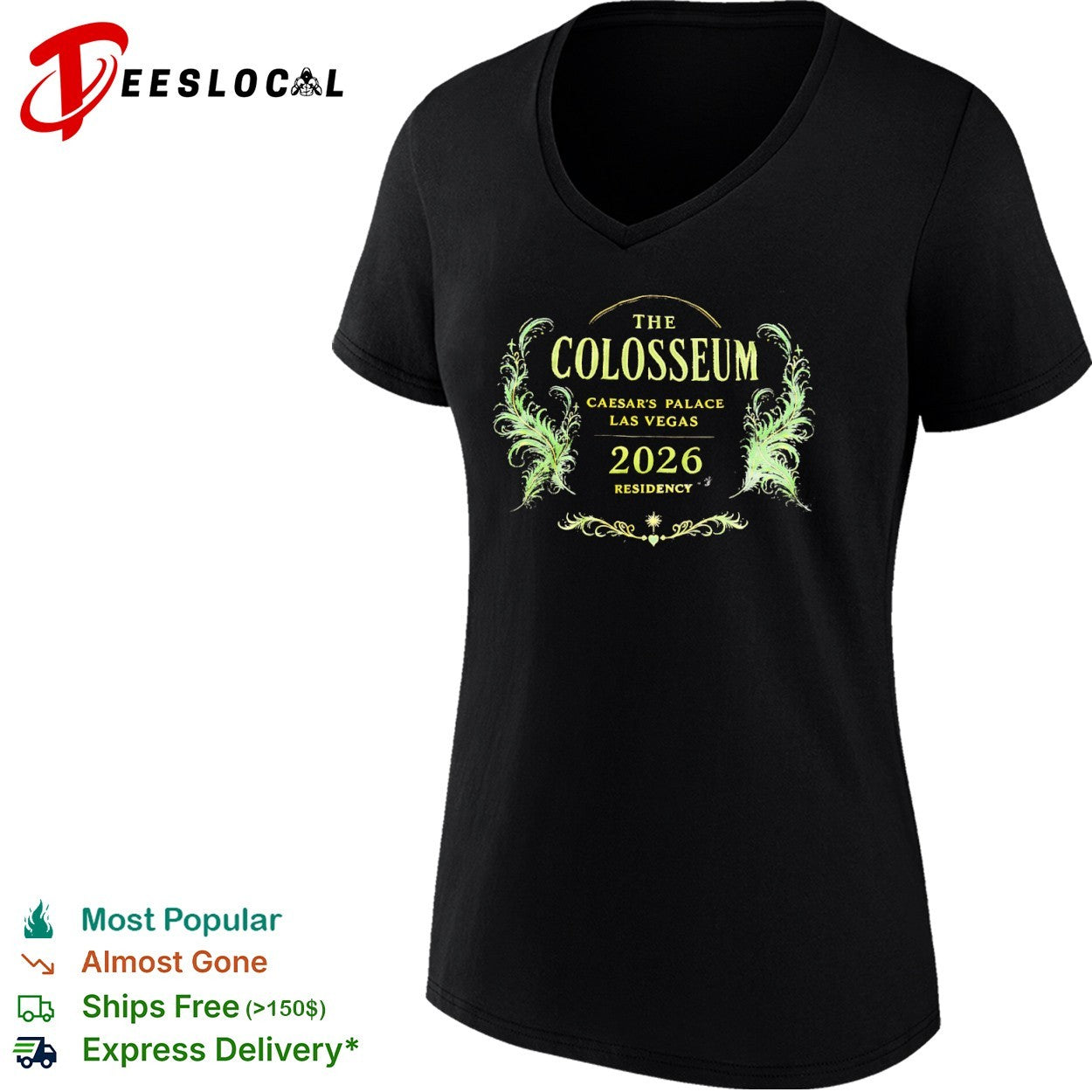 The Colosseum Caesars Palace Las Vegas 2026 Residency concert tour fan souvenir shirt
