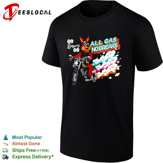 The Coyote San Antonio Spurs NBA Go Spurs Go All Gas No Breaks basketball shirt