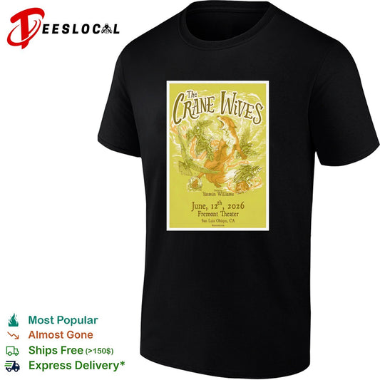The Crane Wives Yasmin Williams June 12 2026 Fremont Theater San Luis Obispo shirt