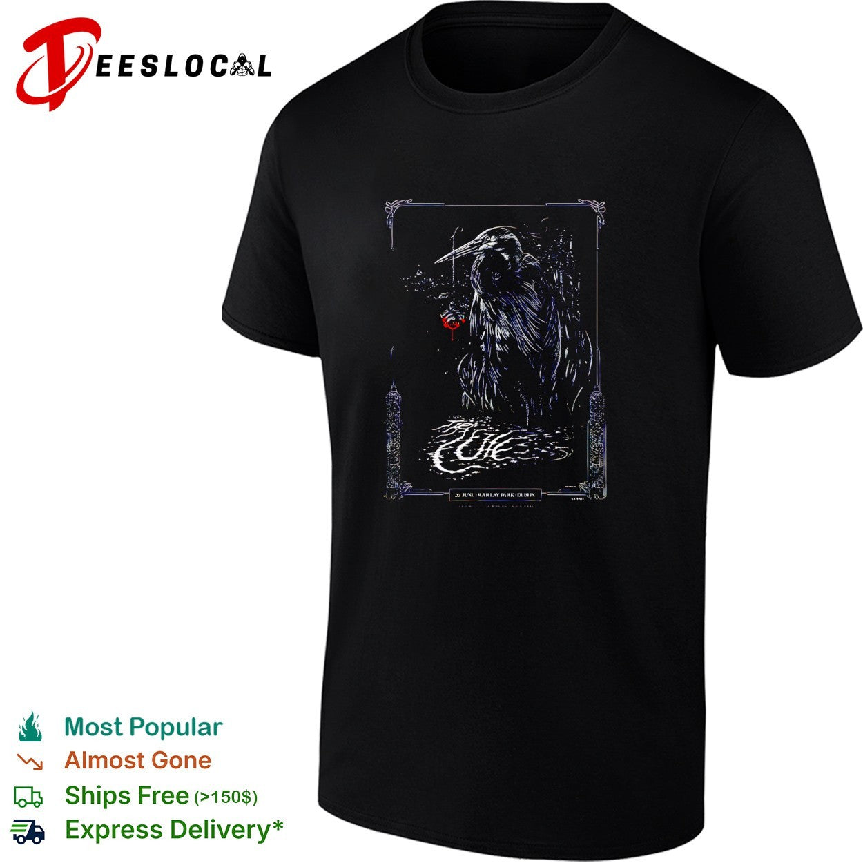 The Cure Dublin Ireland 2026 At Marlay Park On 26 June 2026 shirt