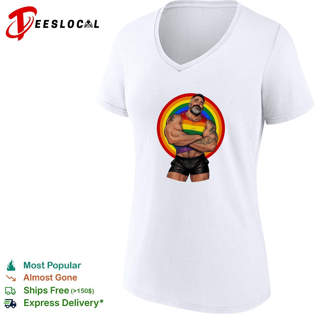 The Daddy Bureau Wowyco Rainbow Gay pride shirt